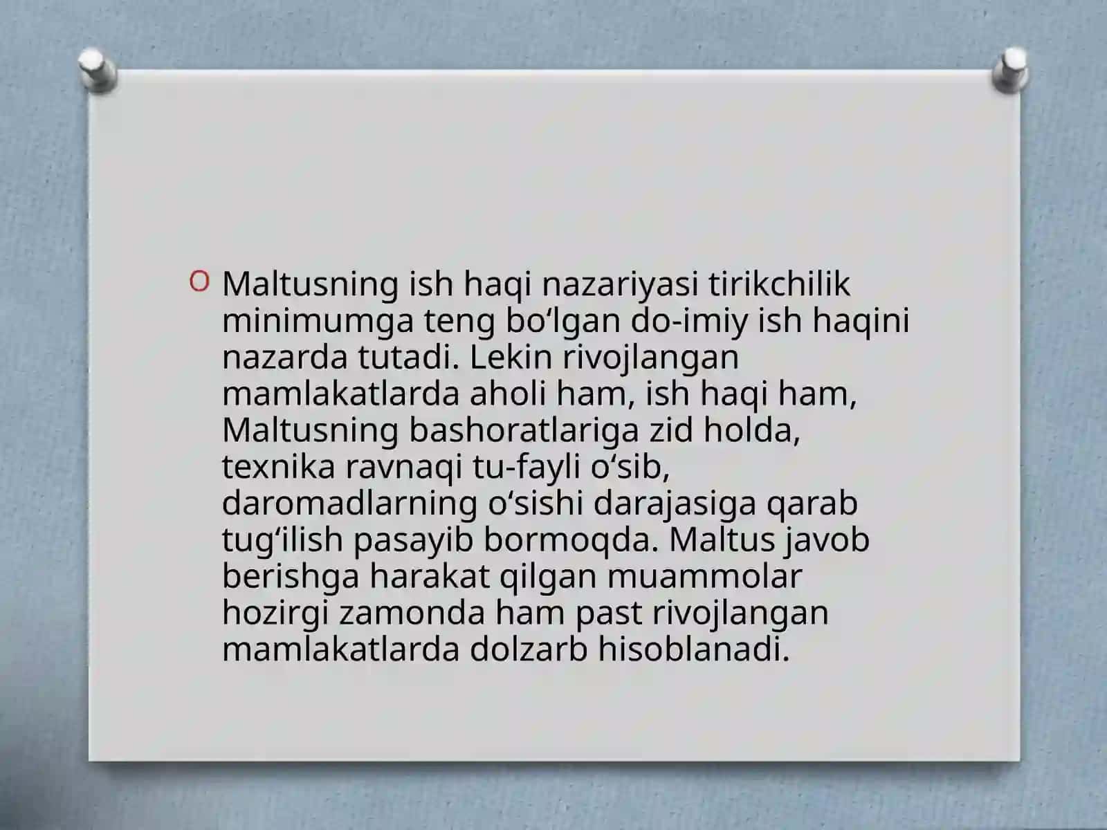 T.Maltusning iqtisodiy ta’limoti 3
