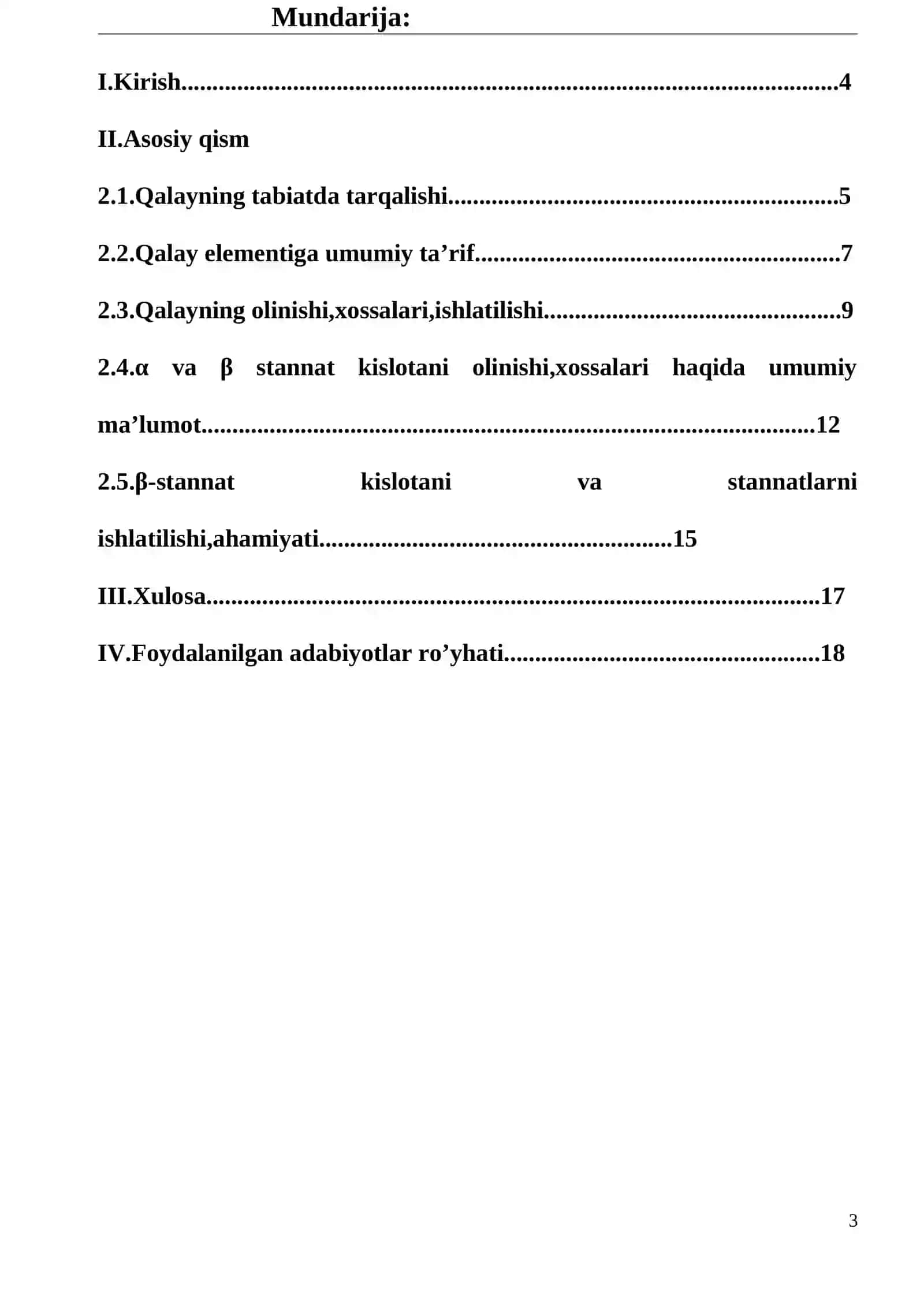 β-qalay kislotaning olinishi va xossalari 3