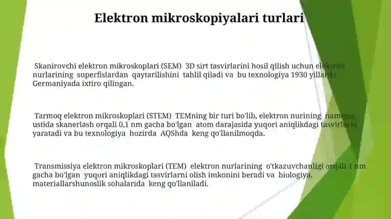 Skanirovchi elektron mikroskoplari (SEM) 3