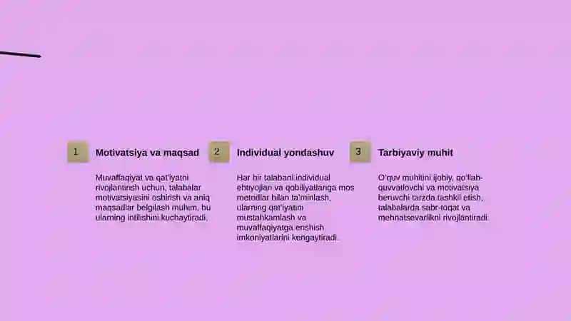 O'quvchilarni muvaffaqiyat-qat'iyat va mehnatga tarbiyalash usullari 3