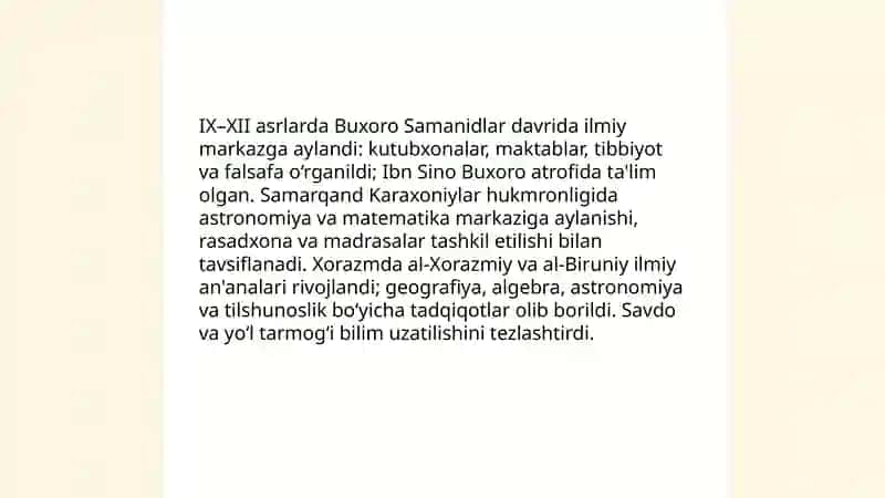 O'zbekistonning eng yangi tarixi fanidan tayyorlagan mustaqil ish 3
