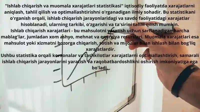 Ishlab chiqarish va muomila xarajatlari statistikasi 3