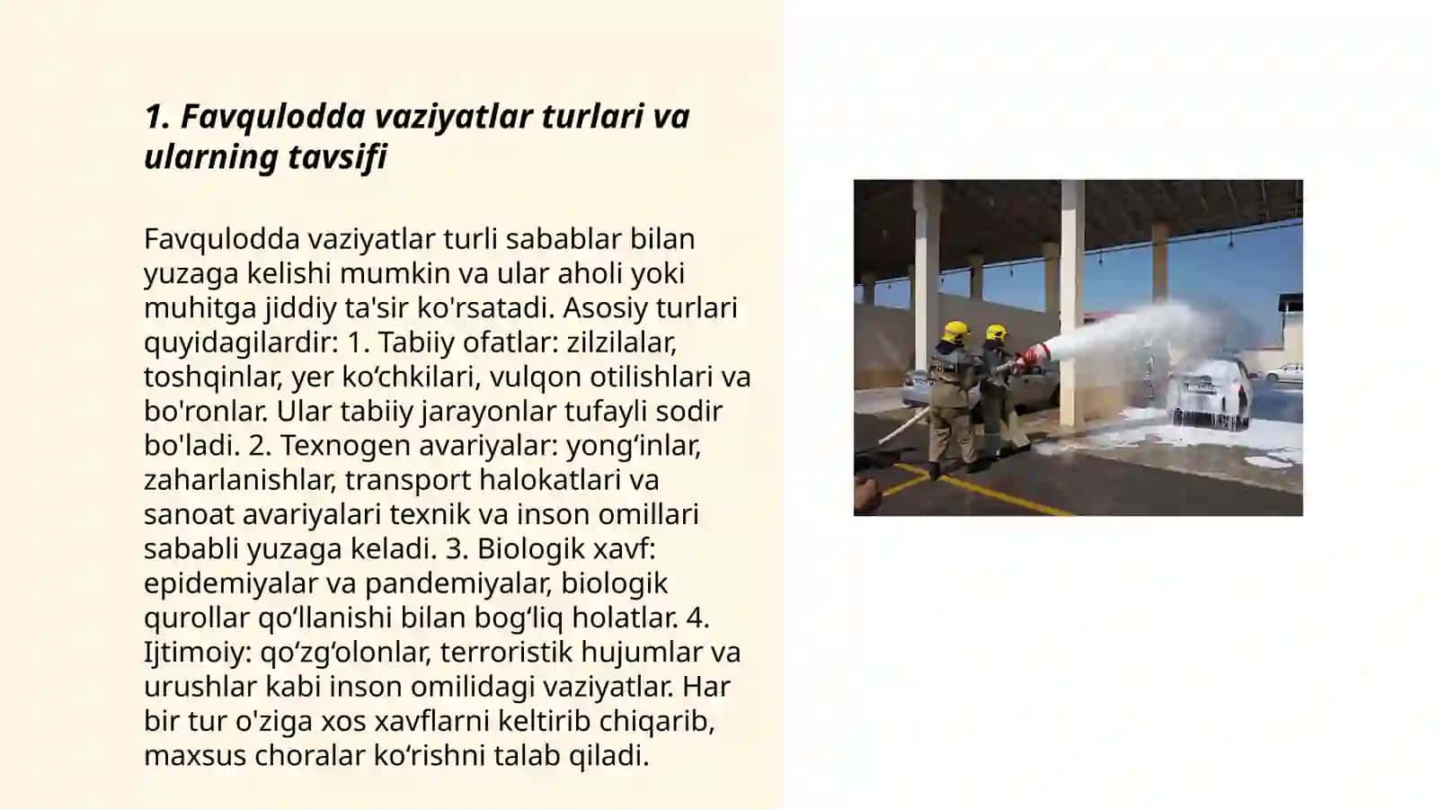 Hayot xavfsizligi fanidan referat 3