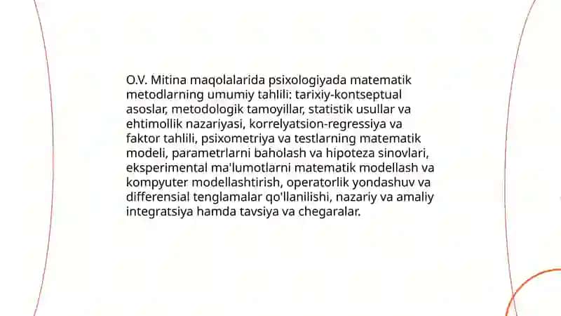 Psixologiyada matematik metodlarni qo‘llash 3