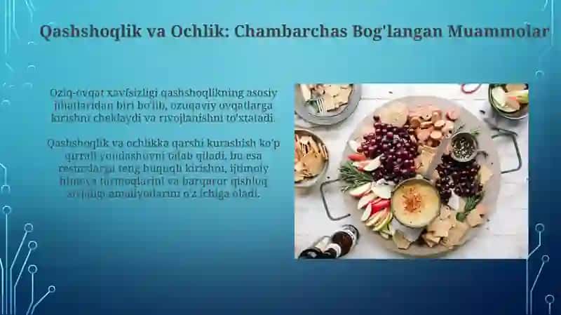 Oziq-ovqat va qishloq xo'jaligi xavfsizligi 3