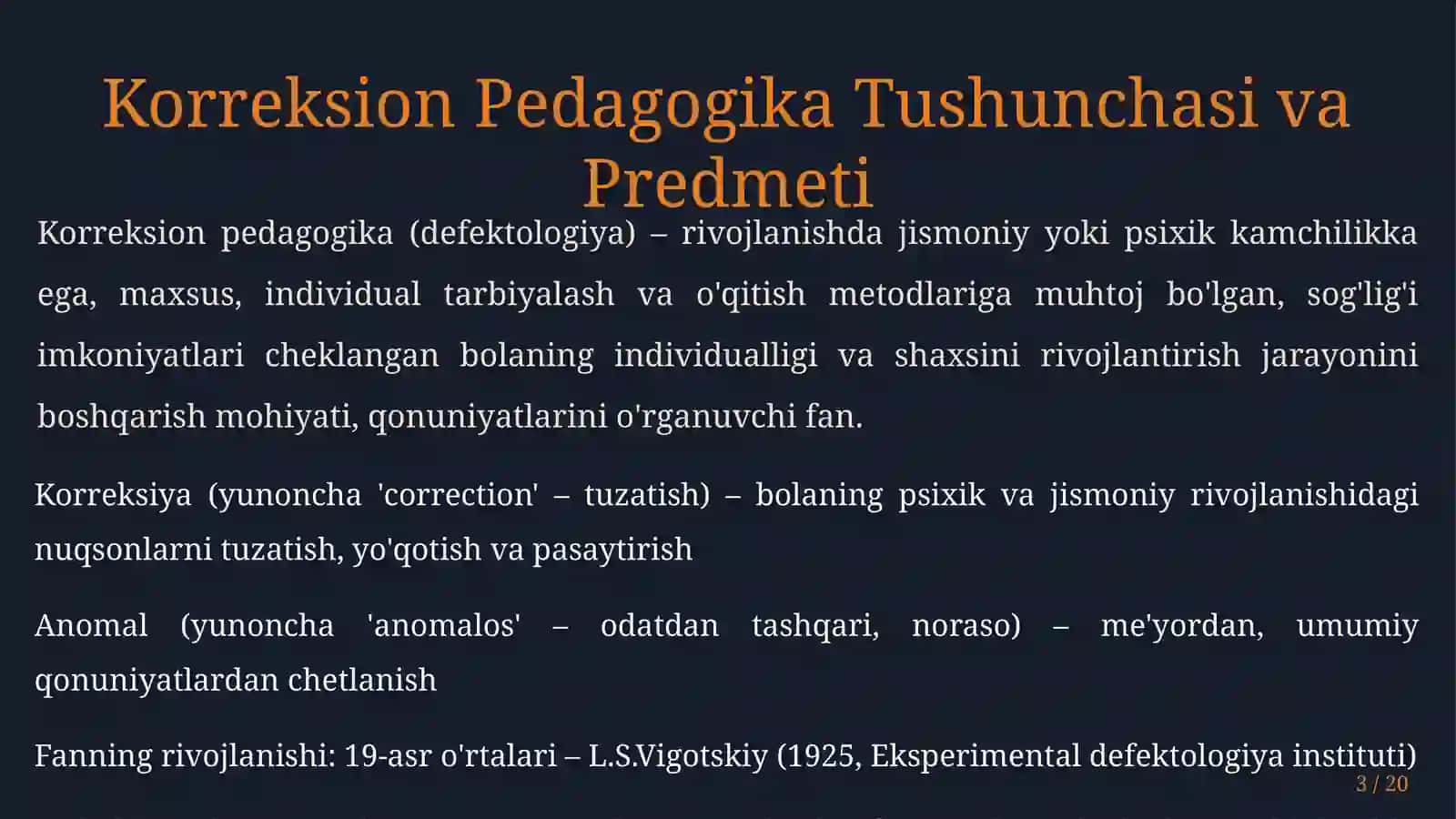 Anomal bolalar bilan olib boriladigan korreksion ishlarning asosiy yo'nalishlari 3