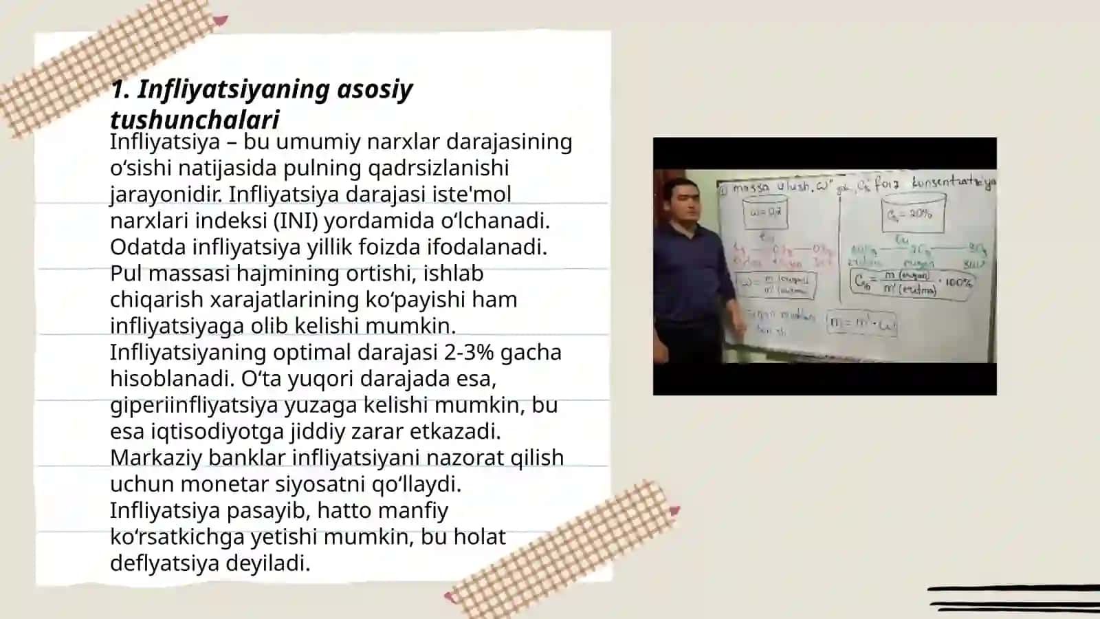 Infliyatsiya va foiz stavkalar o‘rtasida bog‘liqlik 3
