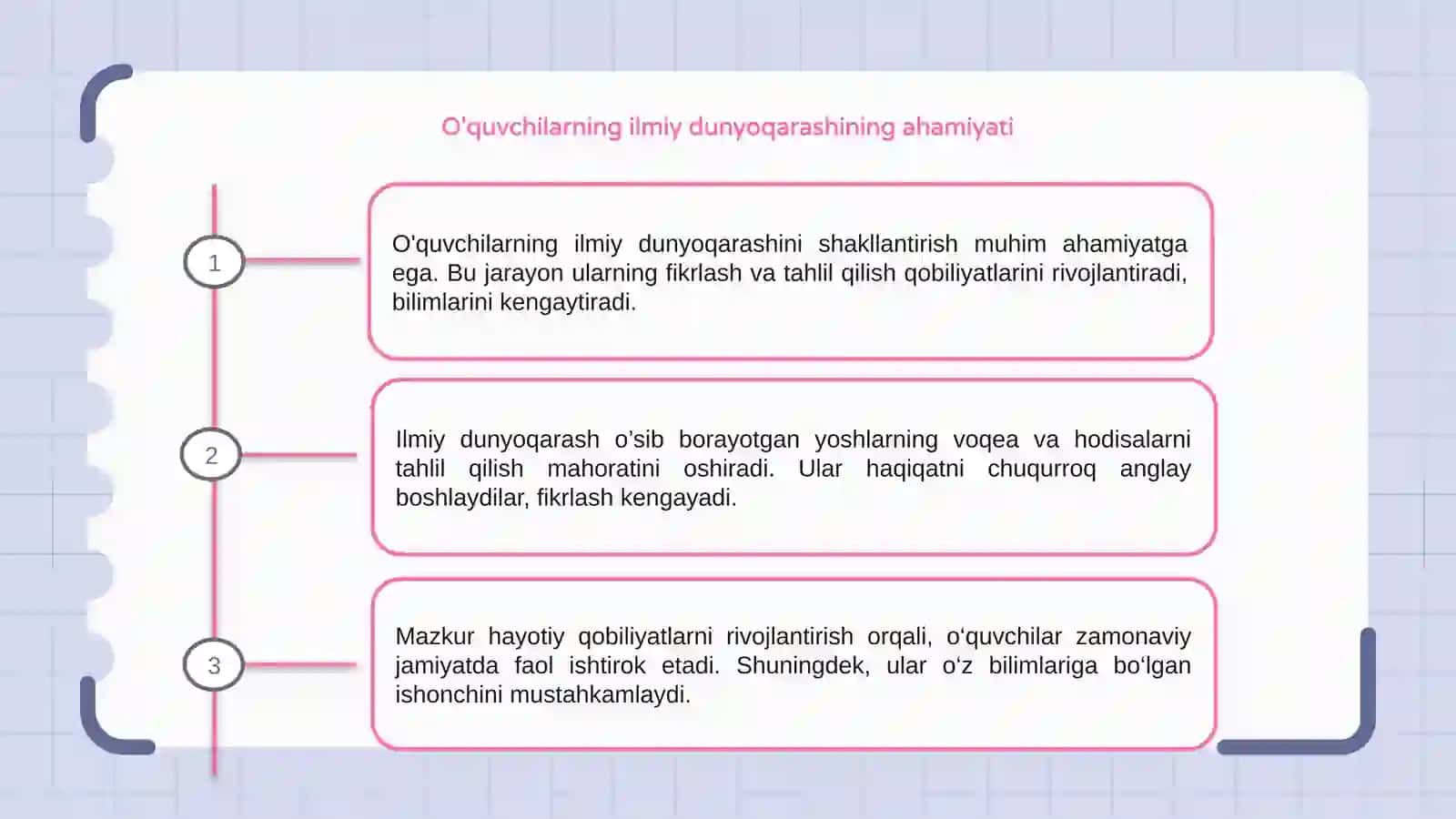 O'quvchilarning ilmiy dunyoqarashini shakilantirish 3