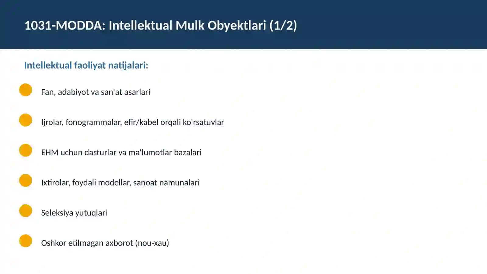 O'ZBEKISTON FUQAROLIK KODEKSI 3