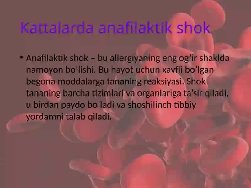 Anafilaktik shok va unidavolash 3