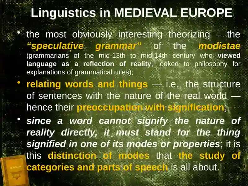 European and Arabic Linguistics in the Middle Ages 3