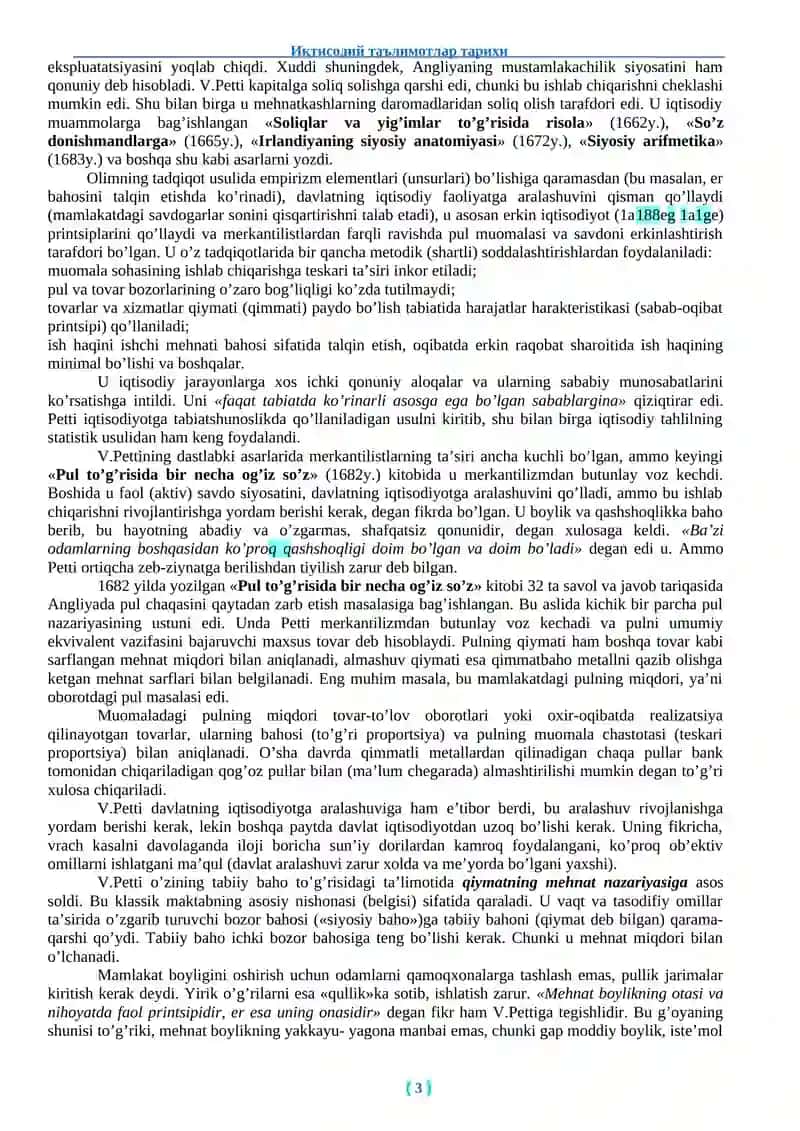 Angliya va Frantsiyada Klassik Iqtisodiy Maktabning Shakllanishi 3