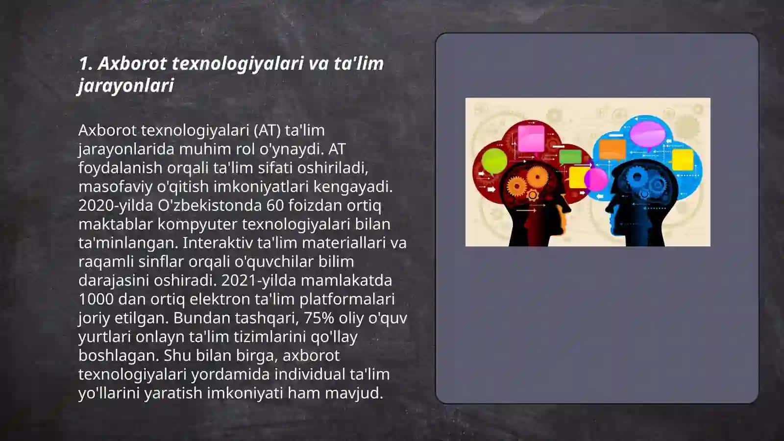 Ax borot texnologiyalari va ta'lim jarayonlari 3