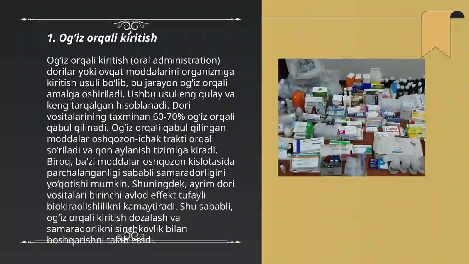 Dori vositalarini organizmga kiritish usullari 3