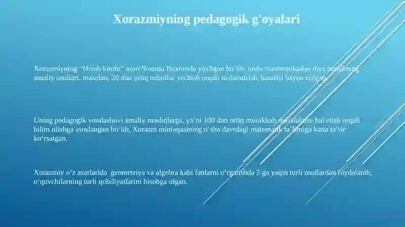 Xorazmiyning “Hisob kitobi” 3
