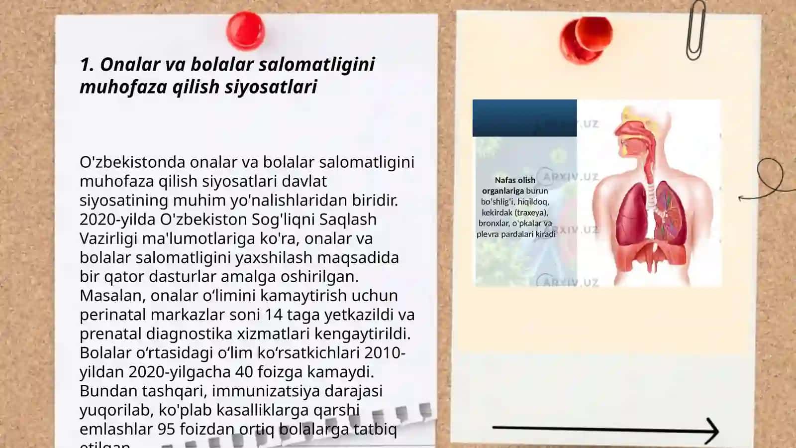 Onalar va bolalar salomatligini muhofaza qilishda davolash-profilaktika yordamni tashkil etish 3