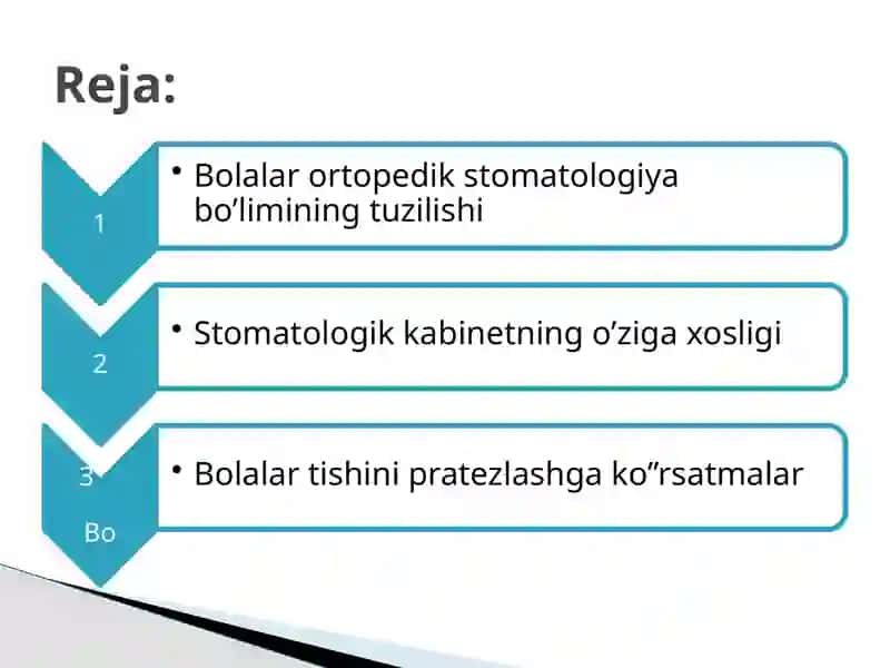 Bolalar og’iz bo’shlig’ini protezlpsh xizmatini tashkillashtirish 3