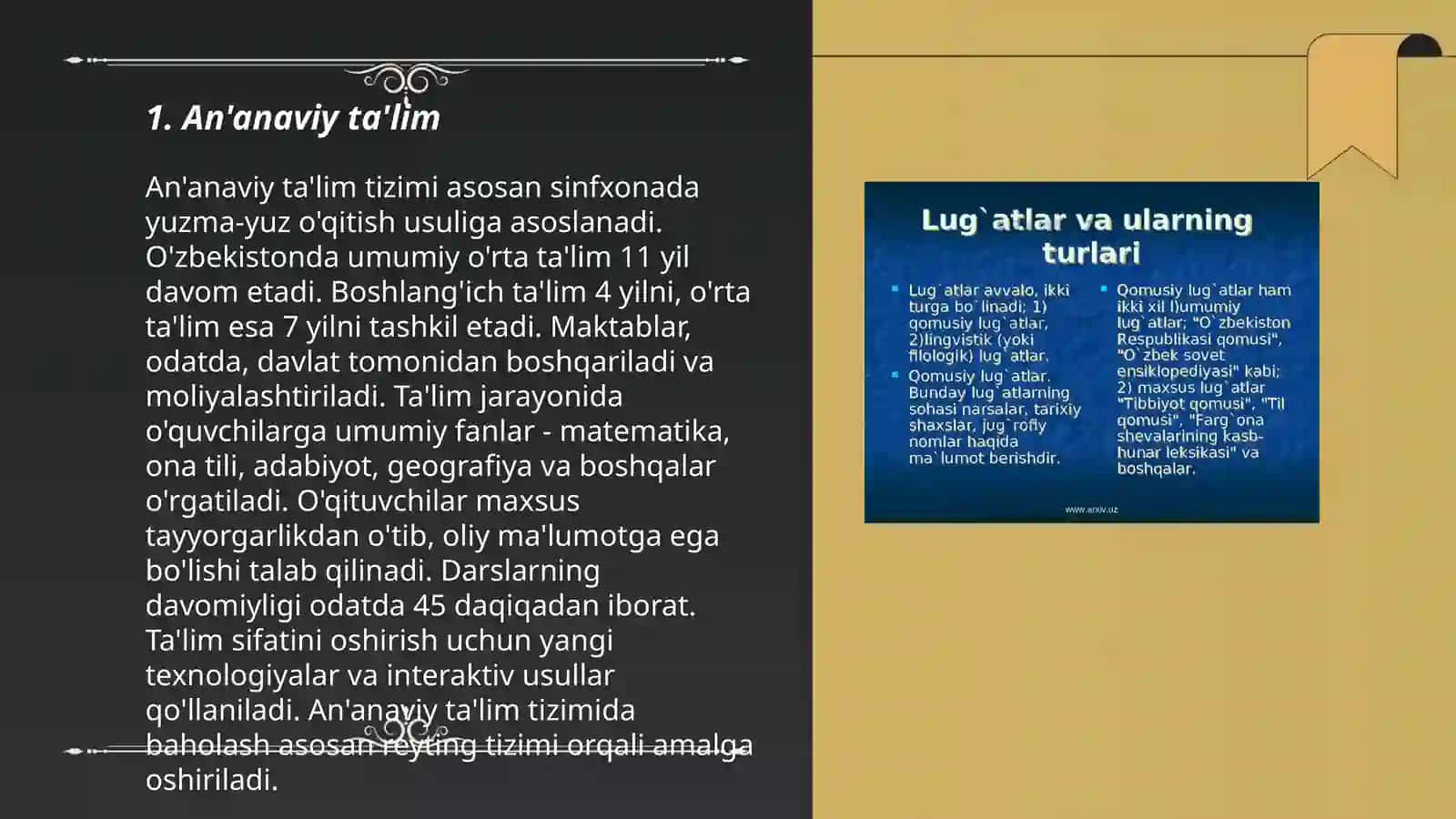 An'anaviy ta'lim 3