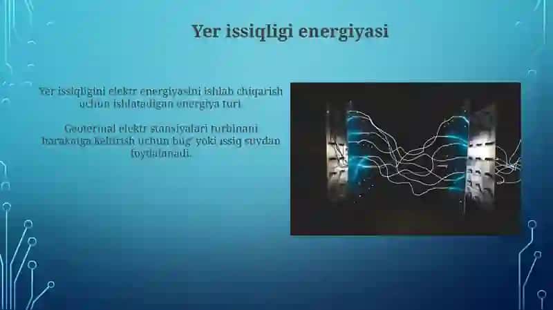 Elektr energiyasining no ananaviy manbalari 3