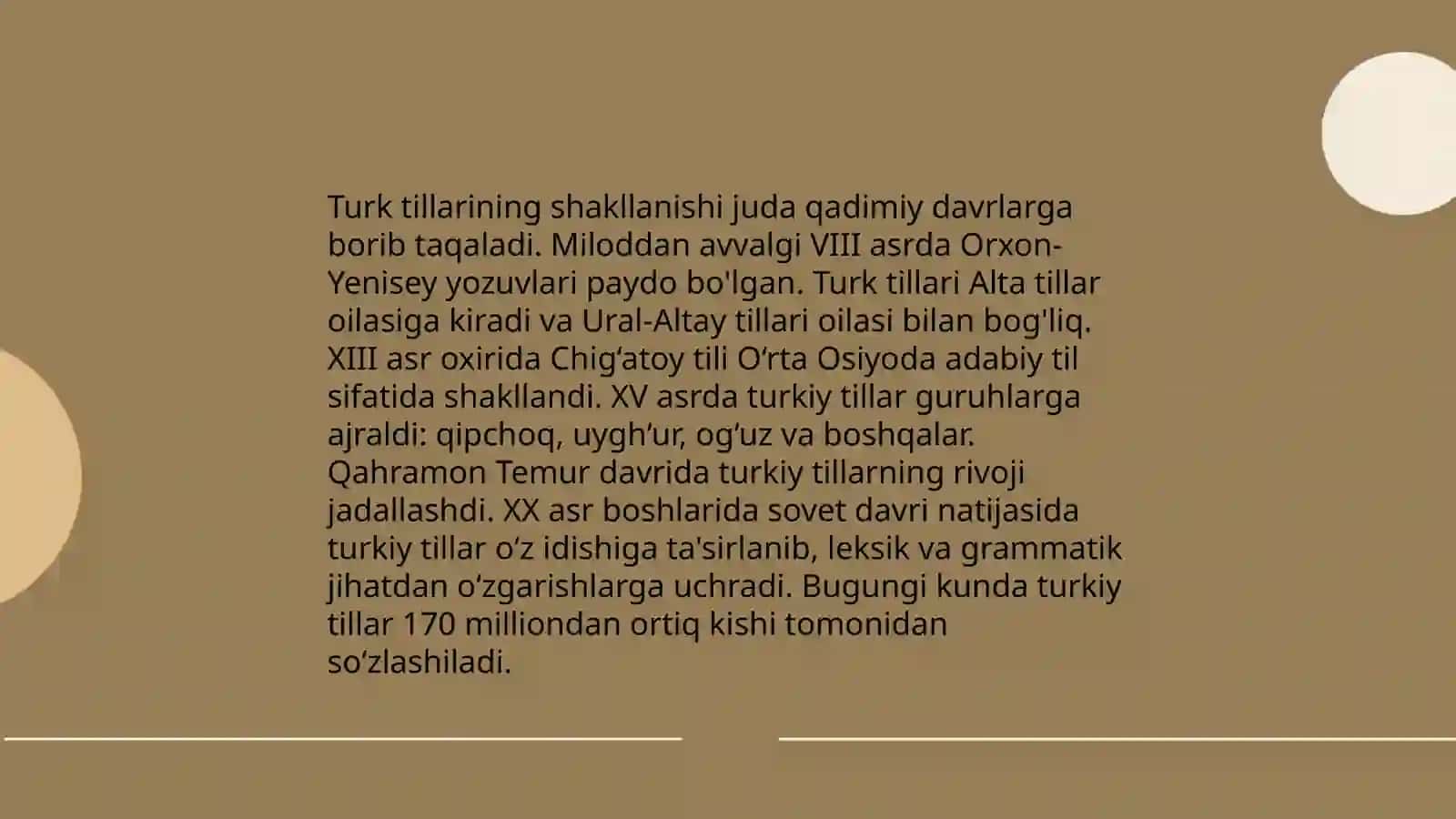 Turk tillarining shakllanishi 3