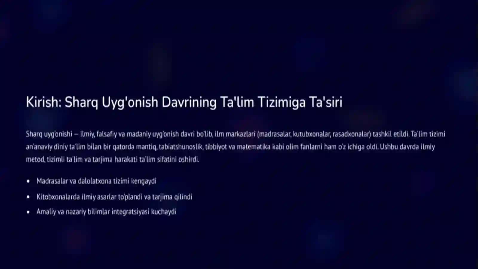 UMUMIY PEDAGOGIKA FANIDAN MUSTAQIL TA'LIMI 3