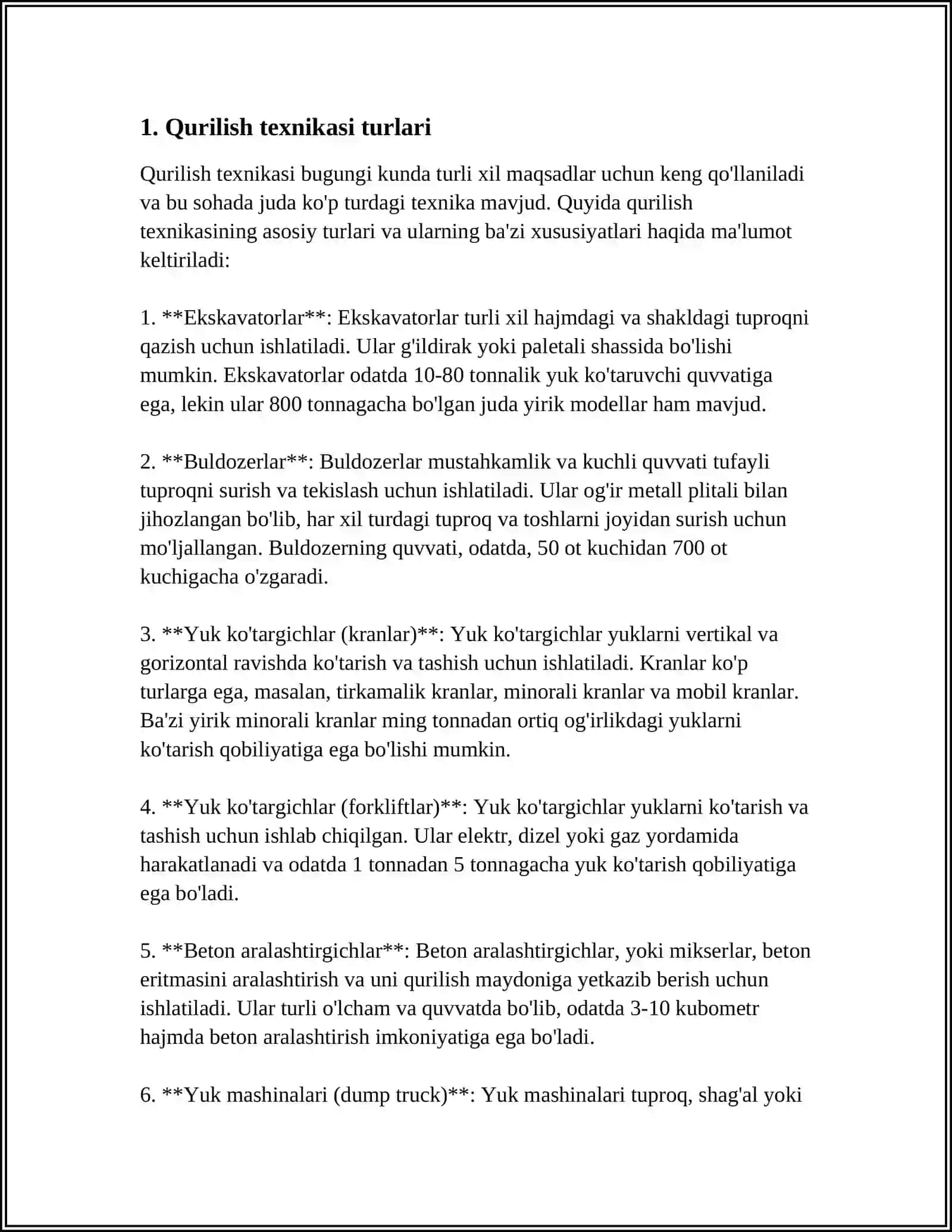 Qurilish Texnikasi Turlari 3