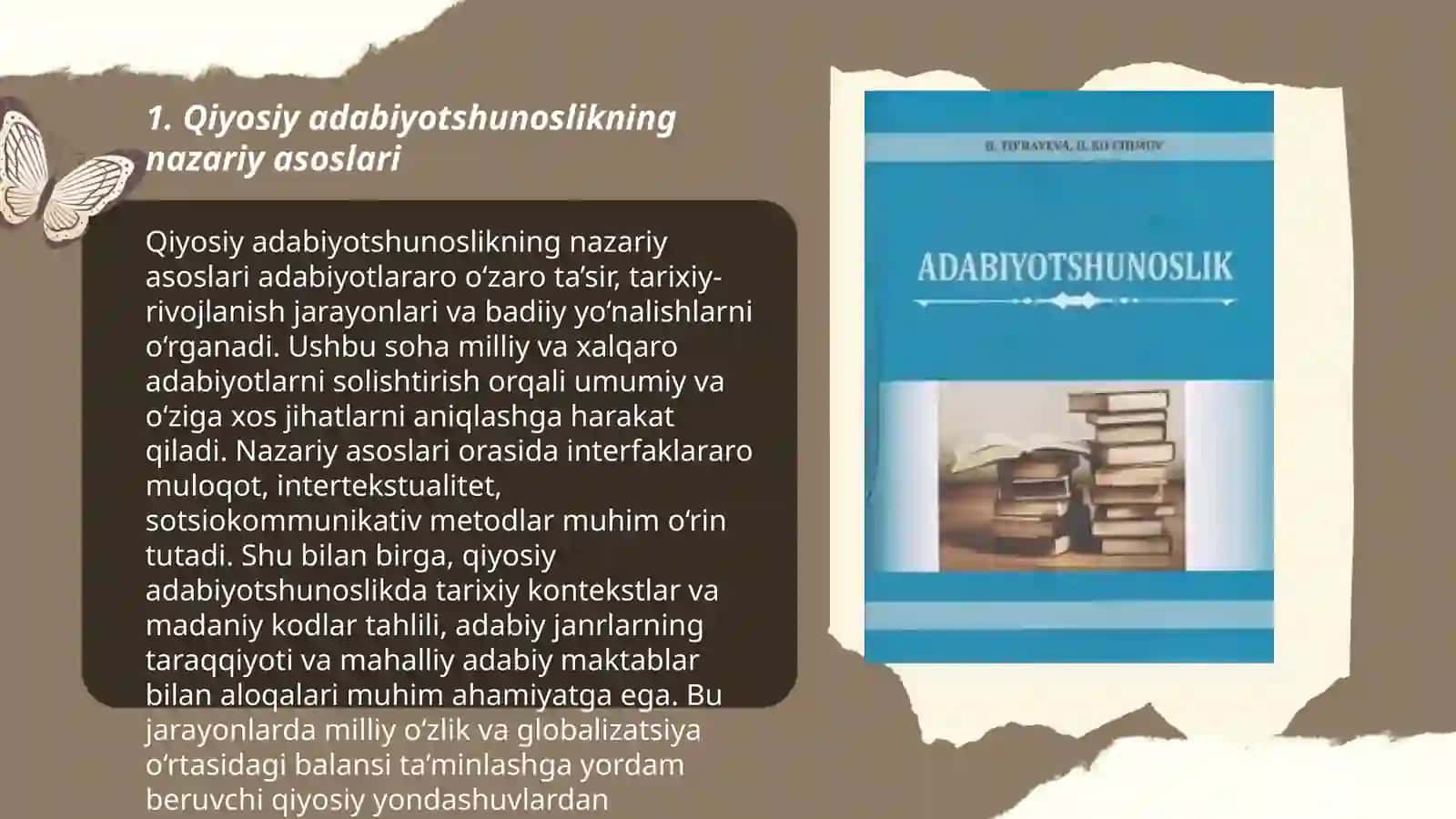 Qiyosiy adabiyotshunoslikning nazariy asoslari 3