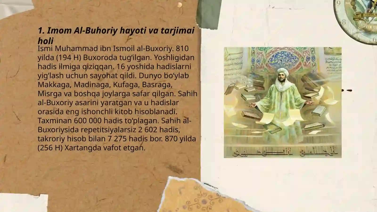 Imom Al-Buhoriyning ilmiy ta'lim yo'li va sayohatlari (rihla) 3