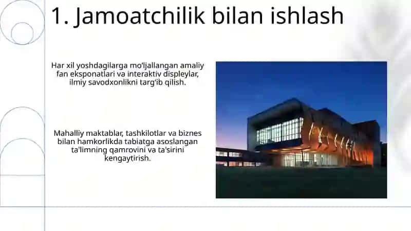 Ilm - fan va tabiat markazi va unda faoliyatlarni tashkil etish 3