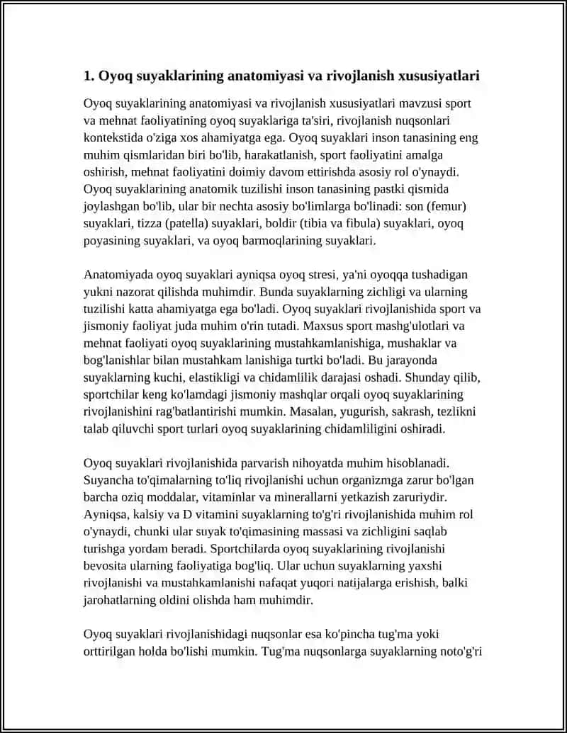 Oyoq suyaklarining anatomiyasi va rivojlanish xususiyatlari 3