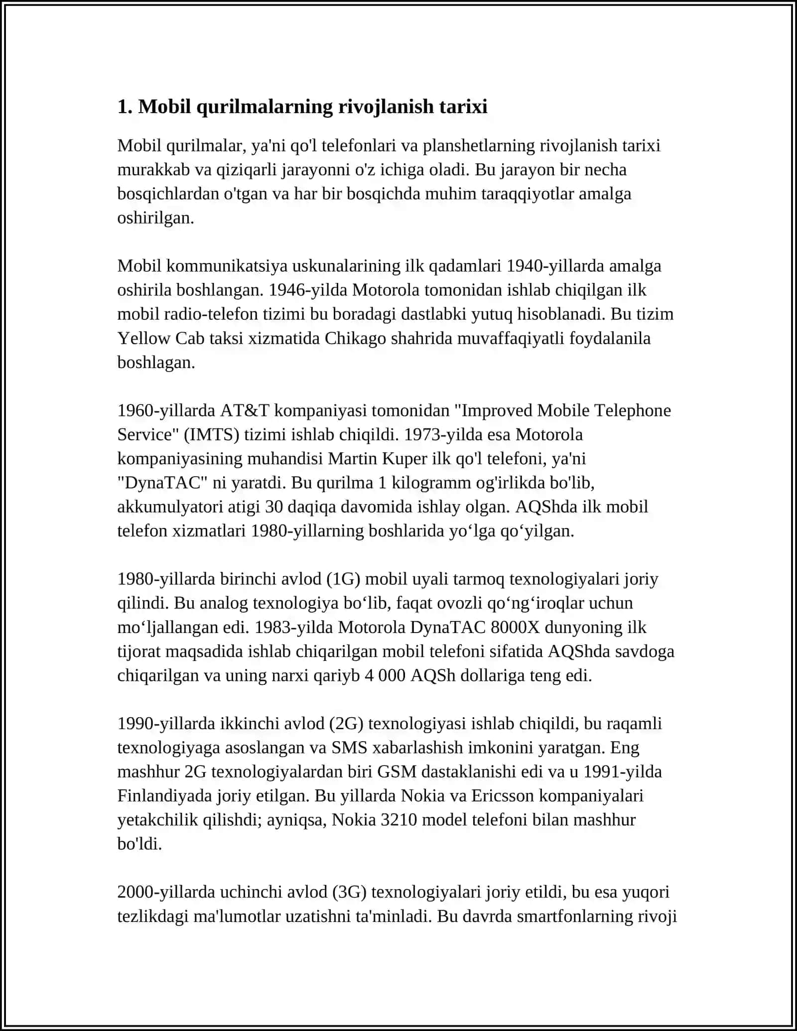 DASTLABKI MOBIL QURILMALAR VA MOBIL ILOVALAR 3