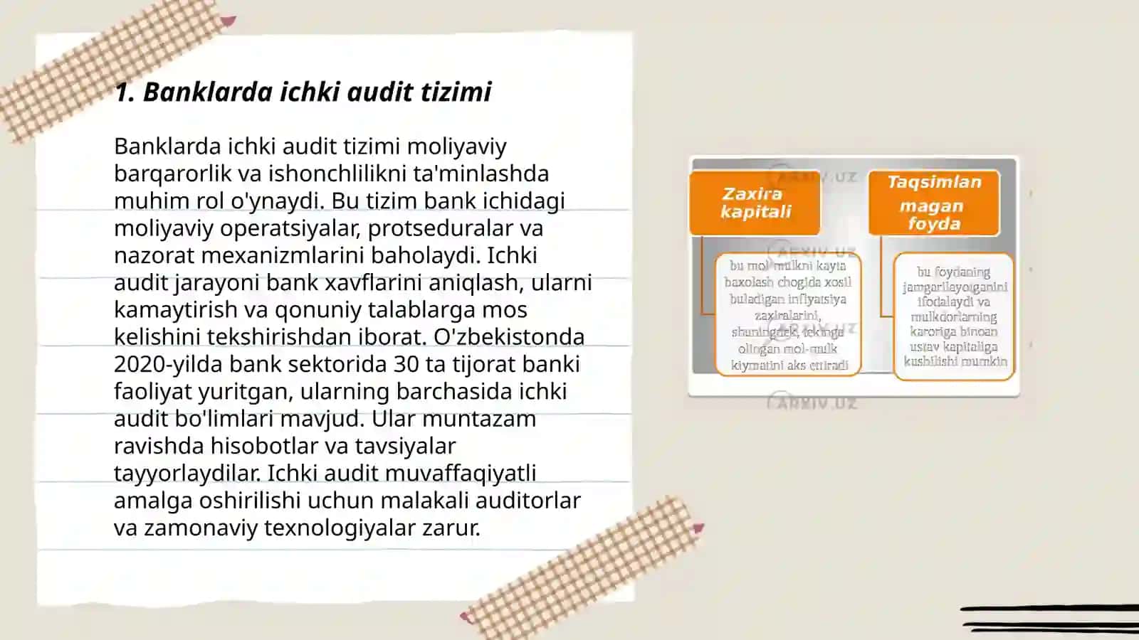 Banklarda byudjet va byudjetdan tashqari to’lovlar auditi 3