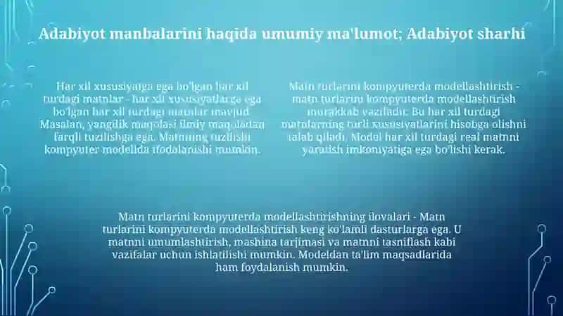Turli Ni Sirtlari Bilan Metan Turlarini Kompyuterda Modellashtrish 3