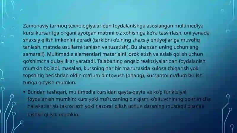 Internet orqali masofaviy taʼlim tashkil etish 3