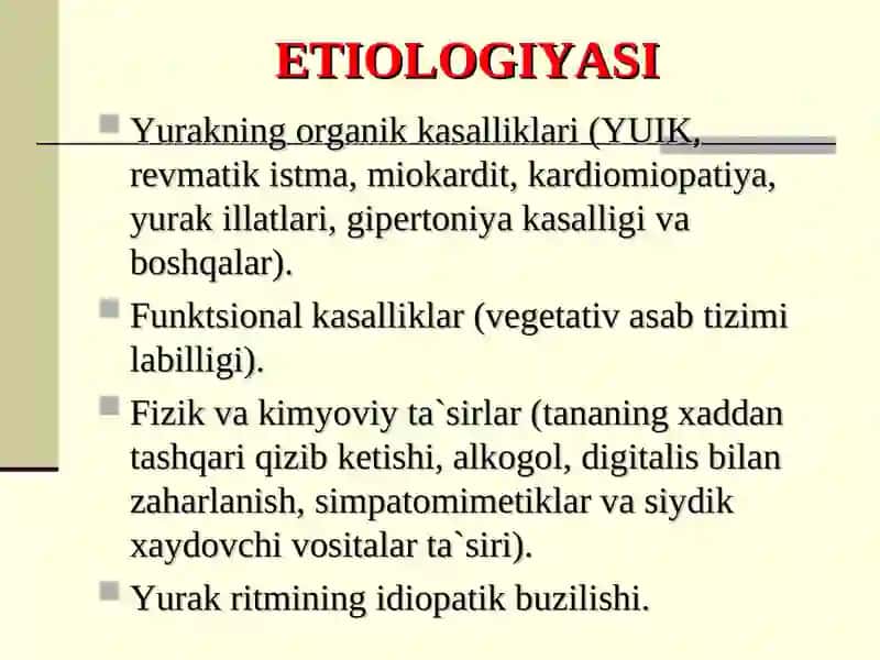 Yurаk аritmiyasi va blokadasi 3