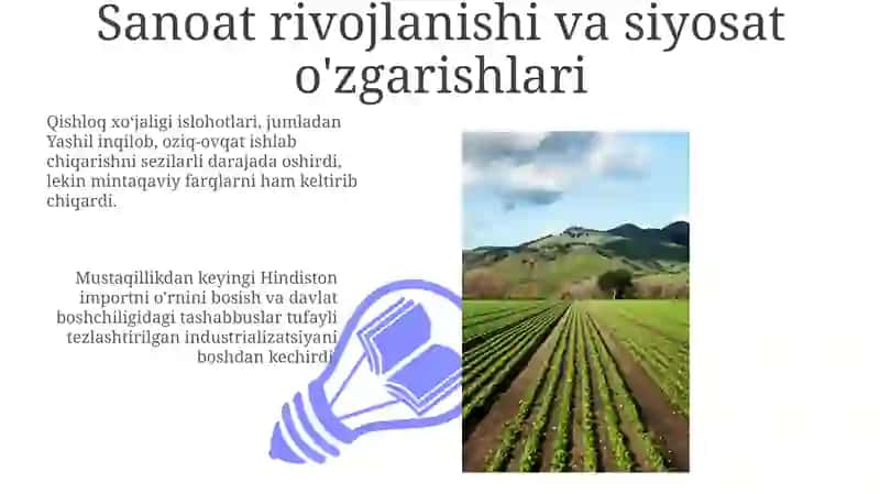 Mustaqillik yillarida qishloq xo'jaligi va sanoat sohasidagi o'zgarishlar 3