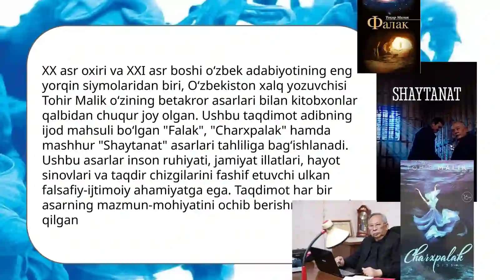 "Falak""Charxpalak""Shaytanat" asarlarimuallifi 3