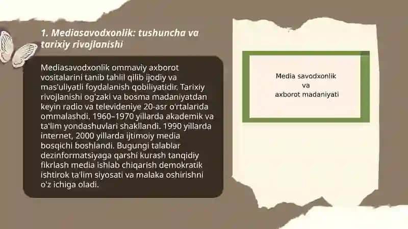 Mediasavodxonlik va axborot madaniyati evolyutsiyasi va uning jamiyatdagi ahamiyati 3