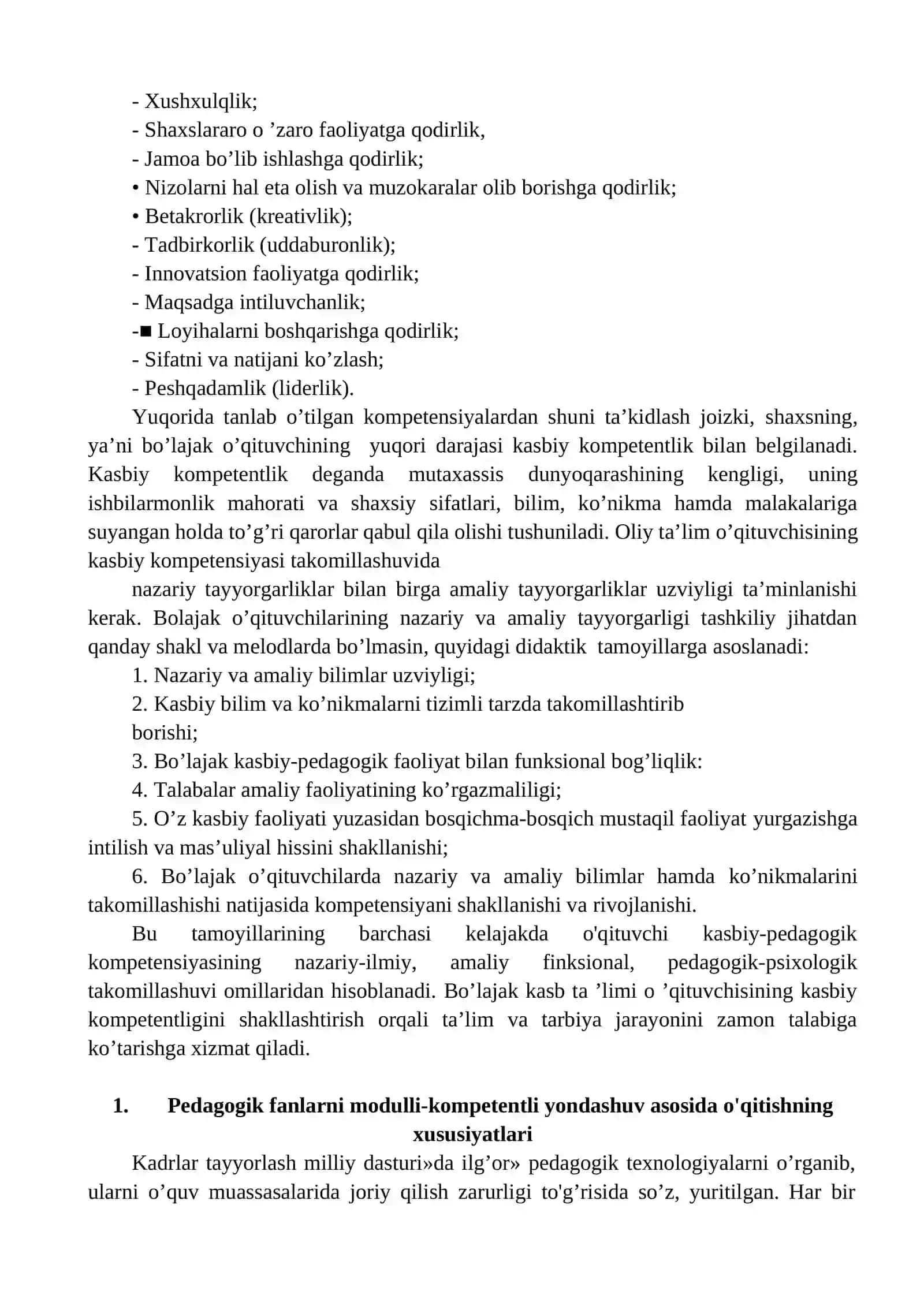 Bo’lajak o’qituvchilarda kasbiv pedagoglik kompetentlikni rivojlantirishning amaliy mohiyati 3