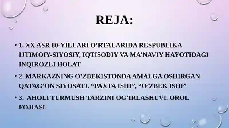 O’zbekistonning eng yangi tarixi 3