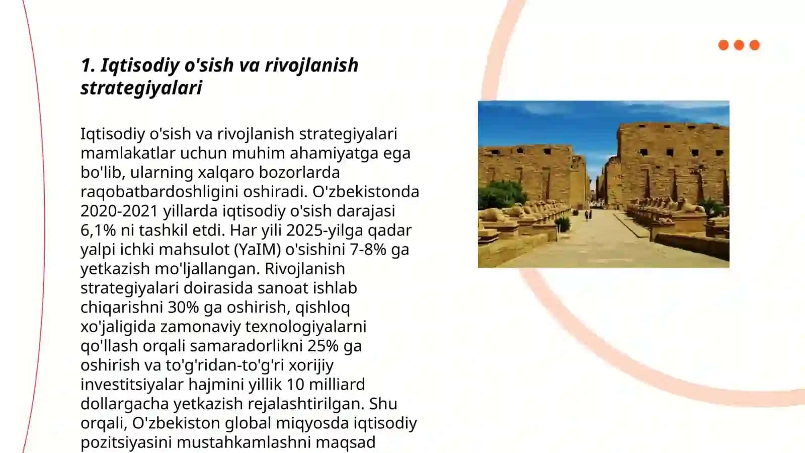 Iqtisodiy o'sish va rivojlanish strategiyalari 3