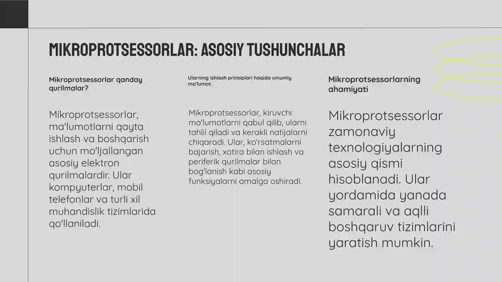 Mikroprotsessorlar asosida boshqaruv qurilmalarini yasash 3