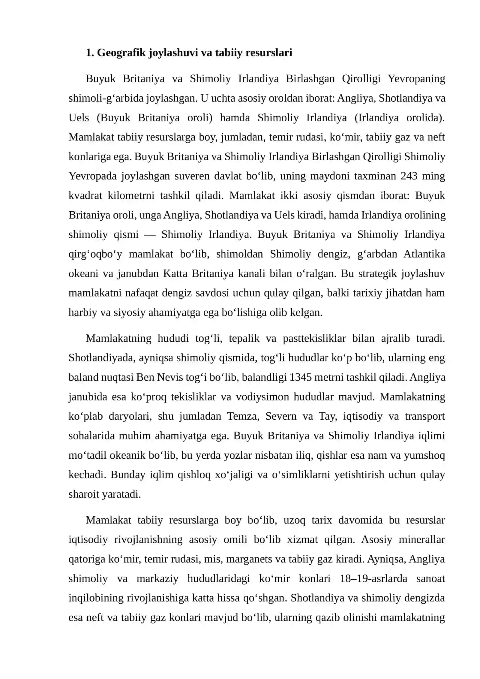 Geografik joylashuvi va tabiiy resurslari 3