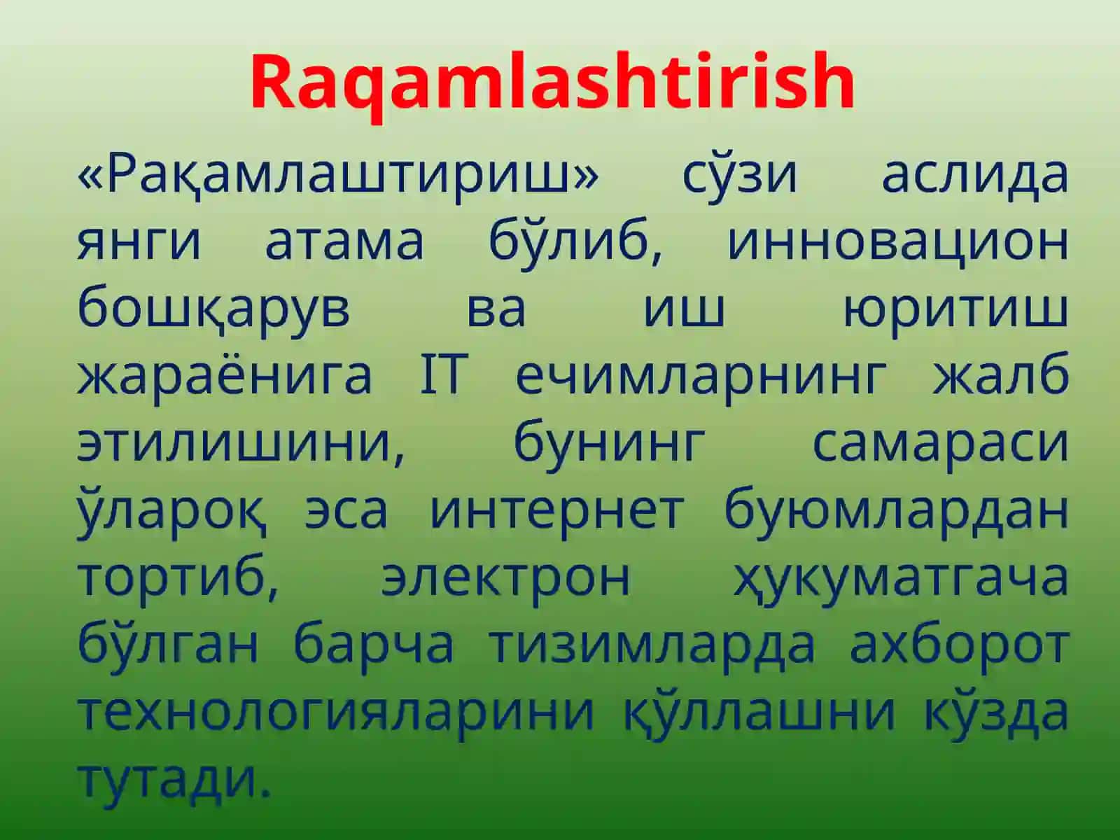 Raqamli iqtisodiyot va raqamli texnologiyalar 3