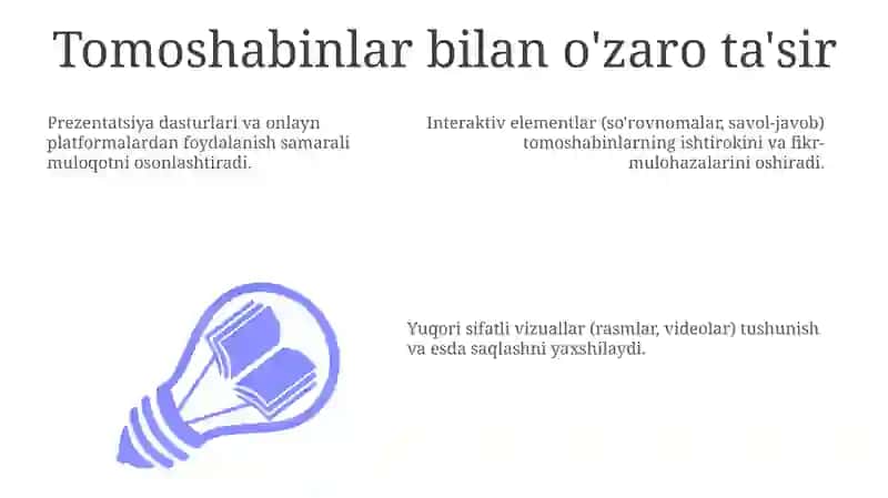 Axborotlarni taqdimot koʻrinishida shakllantirish texnologiyasi 3