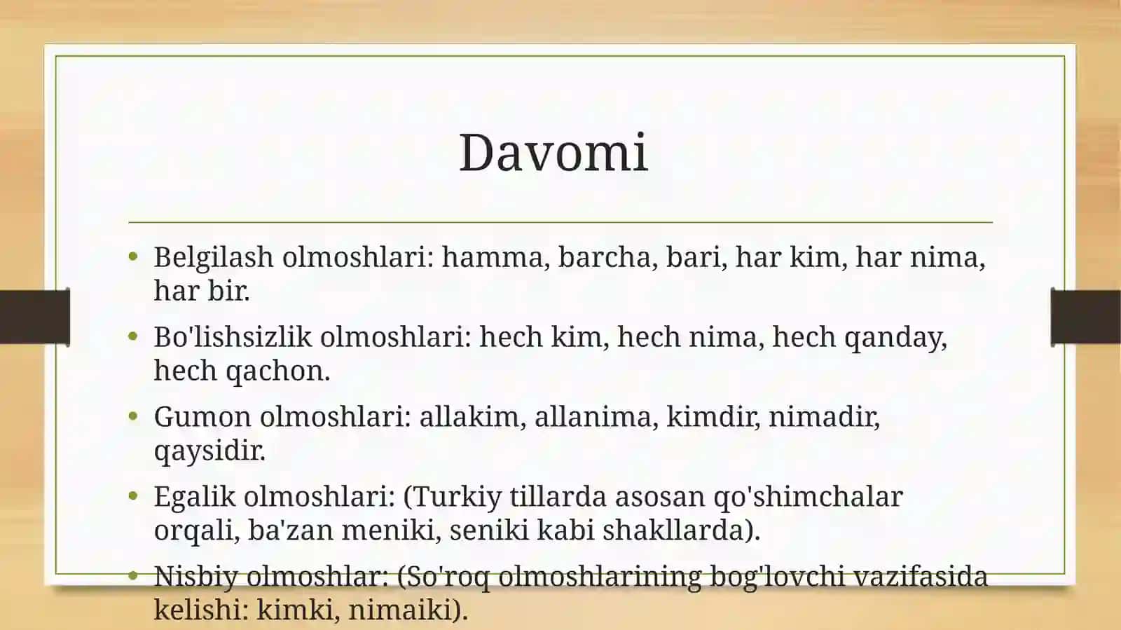 Olmoshlarning Tipologiyasi (Tayanch Konspekt) 3