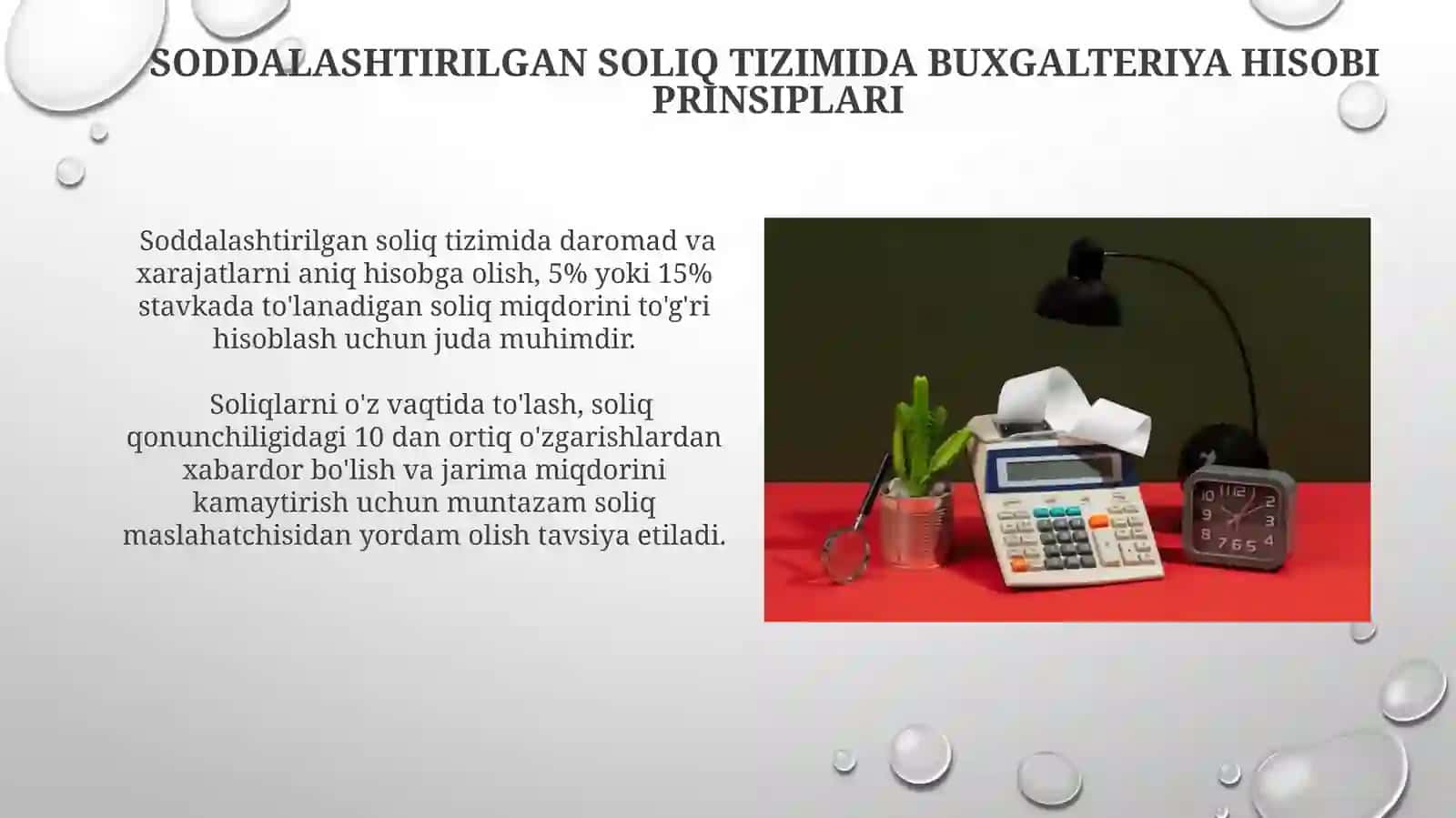 Soddalashtirilgan Soliq Tizimida Buxgalteriya Hisobi Prinsiplari 3