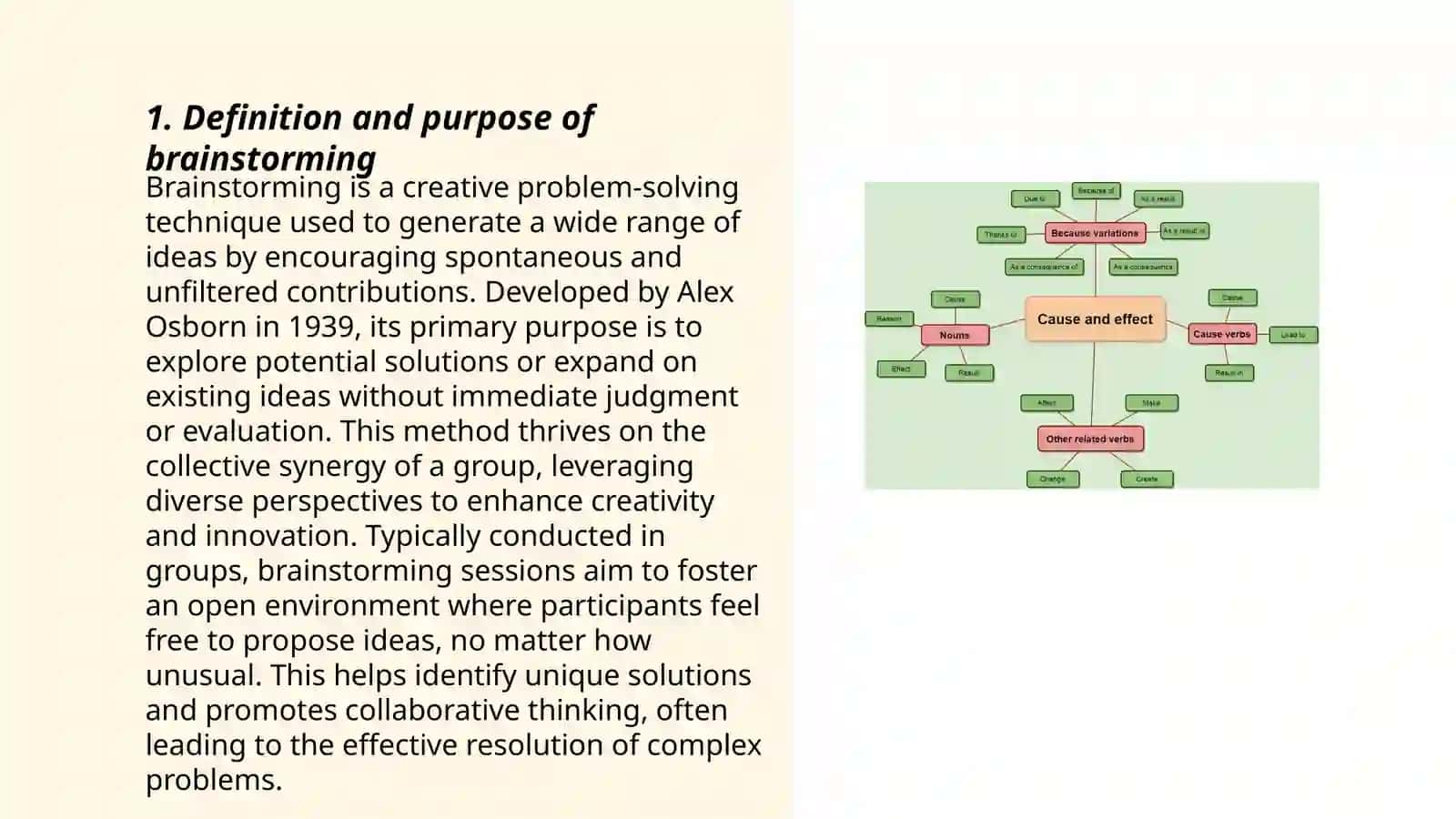 Causes and consequences of brainstorming 3