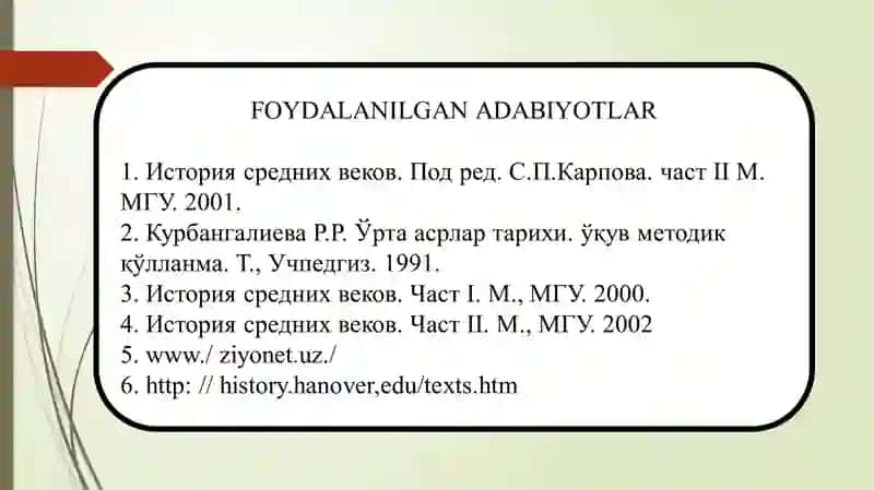 Usmoniylar davlati tashkil topishi va Konstantinopolning ishga olishi 3
