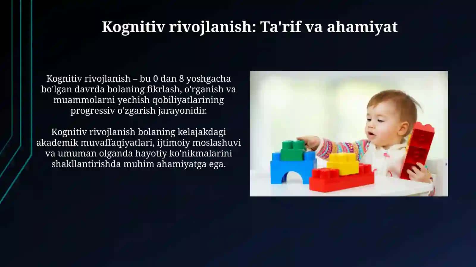 Kognitiv rivojlanish 3